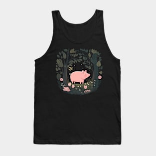 Piggy in the forest Tank Top